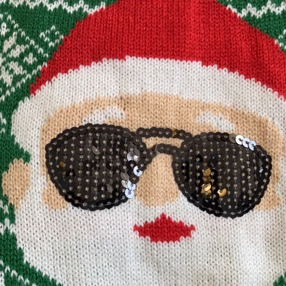 holiday Christmas sweater cool sunglasses Santa ugly Christmas sweater dog cat - Picture 8 of 17